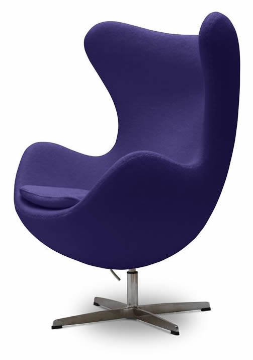 Pash Living Egg Chair in Purple