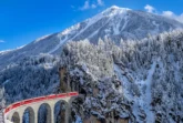 Swiss Alps train