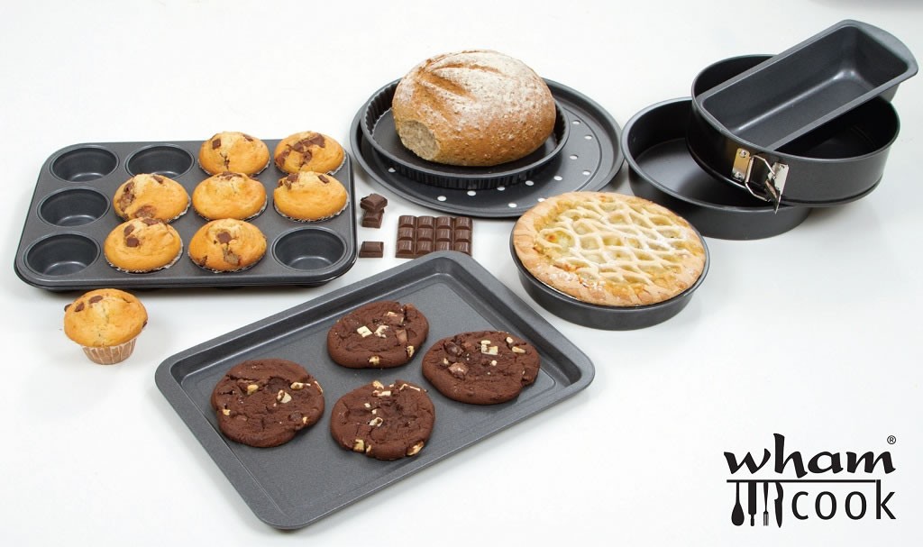 The Wham Cook range of bakeware, ideal for devotees for The Great British Bake Off