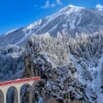 Swiss Alps train